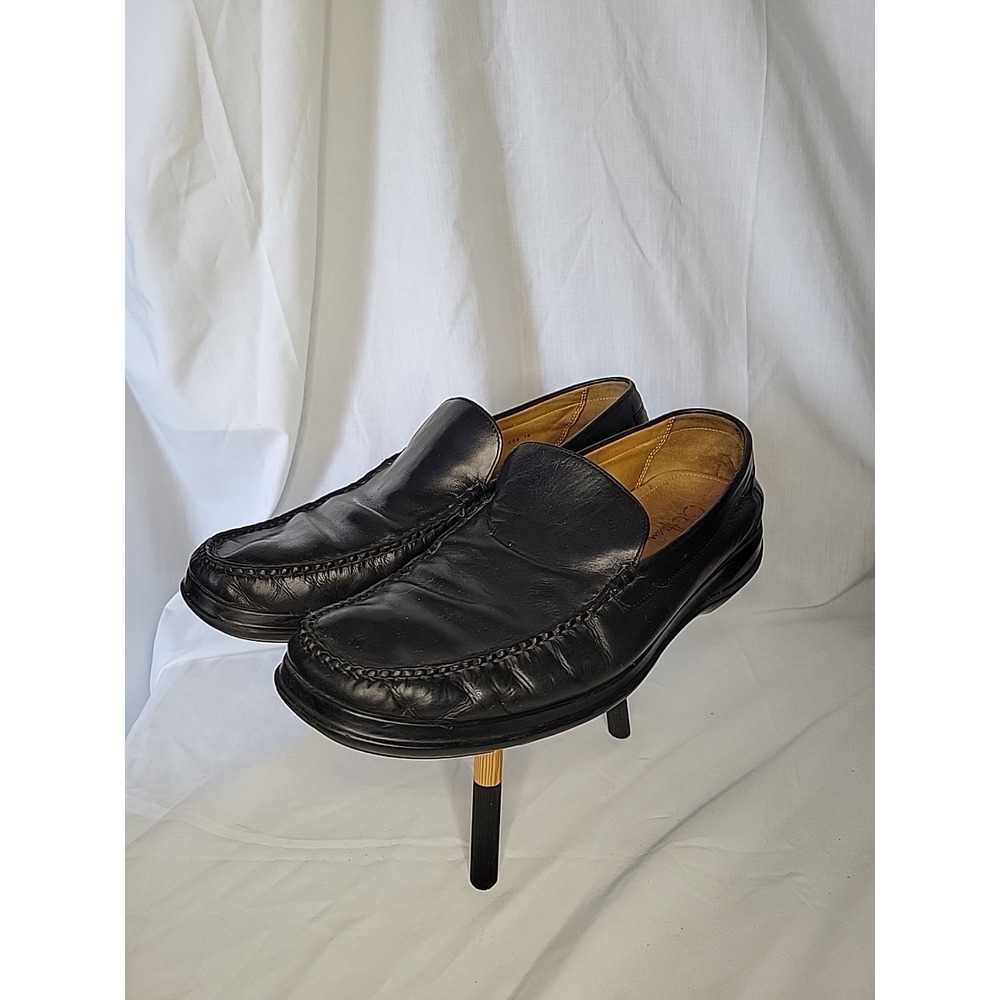 Cole Haan Black Leather Driving Loafers Air Mens Size 11.5M c05778 x‎ c08 10